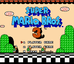 Super Mario Bros 3 POP Title Screen